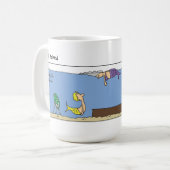 Funny Mermaid Beerdigung Tasse (Vorderseite Links)