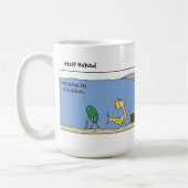 Funny Mermaid Beerdigung Tasse (Links)