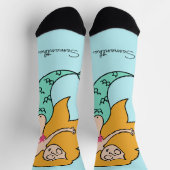 Funny Mermaid individuelle Name Socken (Oben)