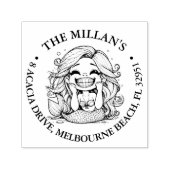 Funny Mermaid Party thematisch Permastempel (Design)