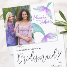 Funny Mermaid Sisters Bridesmaid Foto Vorschlag