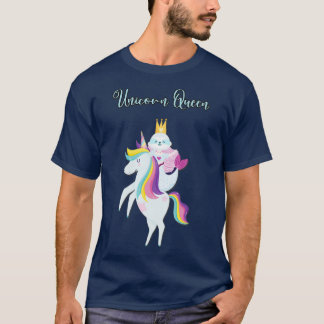 Funny Mermaid Sloth Baby Reiten Ein Einhorn T-Shirt