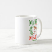 Funny Merrier With A Martini Bachelorette Merry Ch Kaffeetasse (VorderseiteRechts)