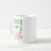 Funny Merrier With A Martini Bachelorette Merry Ch Kaffeetasse (Vorderseite Links)