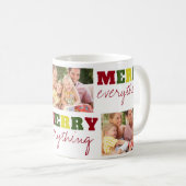 Funny Merry Alles 3 Foto Weihnachtsfeiertag Kaffeetasse (VorderseiteRechts)
