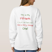 Funny Merry and Bright Christmas Birthday Sweatshirt (Rückseite)