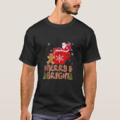 Funny Merry Bright Christmas PJs Gingerbread Man S T-Shirt (Vorderseite)