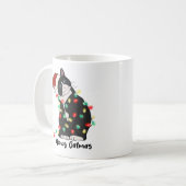 Funny Merry Catmas Cat Kaffeetasse (Vorderseite Links)