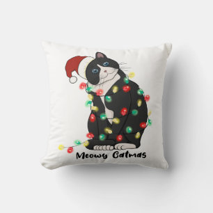 Funny Merry Catmas Cat Kissen