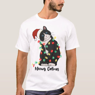Funny Merry Catmas Cat T-Shirt