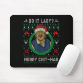 Funny Merry Chit-mas Ugly Christmas Sweater Mousepad (Mit Mouse)