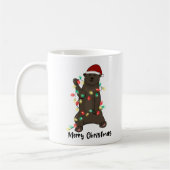 Funny Merry Christmas Bear Kaffeetasse (Links)