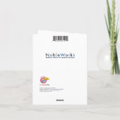 Funny Merry Christmas Card - 12 Monate Therapie Karte (Rückseite)