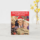 Funny Merry Christmas Card - 12 Monate Therapie Karte (Gelbe Blume)