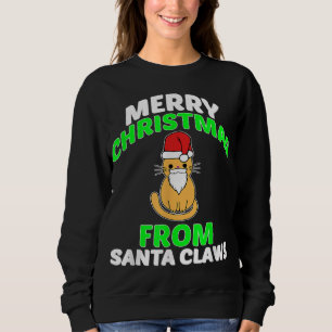 Funny Merry Christmas Cat Liebhaber Xmas Geschenk Sweatshirt