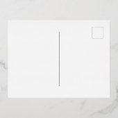 Funny Merry Christmas Dog Folien Feiertagspostkarte (Rückseite)