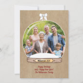 Funny Merry Christmas Family Foto (Vorderseite)