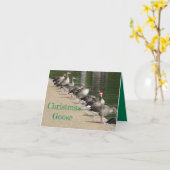 Funny Merry Christmas Goose Grußkarte Karte (Gelbe Blume)