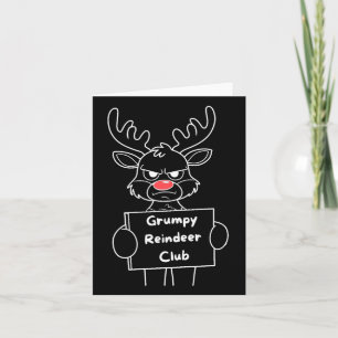 Funny Merry Christmas Mpy Rentier Club Festival Re Karte