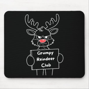 Funny Merry Christmas Mpy Rentier Club Festival Re Mousepad