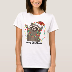 Funny Merry Christmas Raccoon T-Shirt