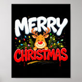 Funny Merry Christmas Reindeer Xmas Family Men &am Poster (Vorne)