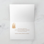 Funny Merry Christmas Snowman Spaß Karte (Innenseite)