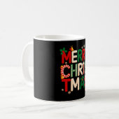 Funny Merry Christmas Yarn Crochet Knitting Quilte Kaffeetasse (Vorderseite Links)