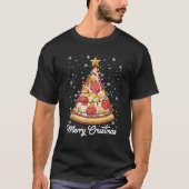 Funny Merry Crustmas Pizza Weihnachtsbaum Xmas Paj T-Shirt (Vorderseite)