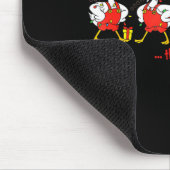 Funny Merry Duckmas Quackmas Pajama Duck Christmas Mousepad (Ecke)