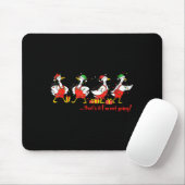 Funny Merry Duckmas Quackmas Pajama Duck Christmas Mousepad (Mit Mouse)