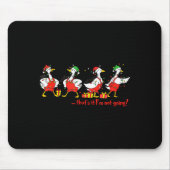 Funny Merry Duckmas Quackmas Pajama Duck Christmas Mousepad (Vorne)