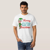 Funny Merry Elfin Christmas Elf Pun T-Shirt (Vorne ganz)
