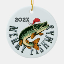 Funny Merry Fishmas Santa Fish