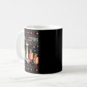 Funny Merry Glizzmas Hot Dogs Family Gro Ugly Chri Kaffeetasse (Vorderseite Links)
