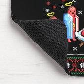 Funny Merry Glizzmas Hot Dogs Family Gro Ugly Chri Mousepad (Ecke)