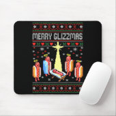 Funny Merry Glizzmas Hot Dogs Family Gro Ugly Chri Mousepad (Mit Mouse)