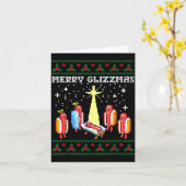 Funny Merry Glizzmas Hot Dogs Family Group Ugly Ch Karte (Gelbe Blume)