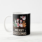 Funny Merry Goosemas Christmas Xmas Goose Family H Kaffeetasse (Links)