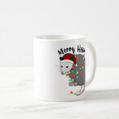 Funny Merry Hissmas Opossum Kaffeetasse (VorderseiteRechts)
