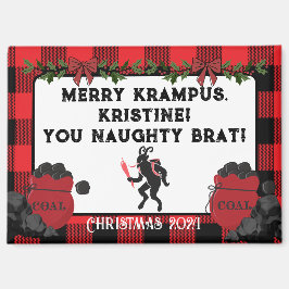 Funny Merry Krampus Personalisiert Custom Christma Magnet
