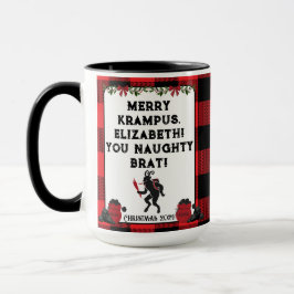 Funny Merry Krampus Personalisiert Custom Christma Tasse