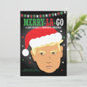 Funny Merry La Go Trump Weihnachten (Stehend Vorderseite)