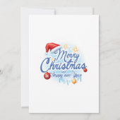 Funny Merry Little Christmas Party Holiday Einladung (Rückseite)