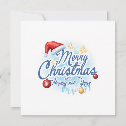 Funny Merry Little Christmas Party Holiday Einladung (Rückseite)