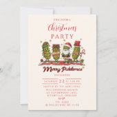 Funny Merry Picklemas Christmas Einladung (Vorderseite)