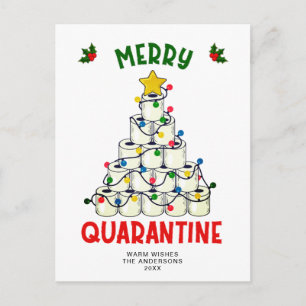 Funny Merry Quarantine Weihnachten Grußurlaub Postkarte