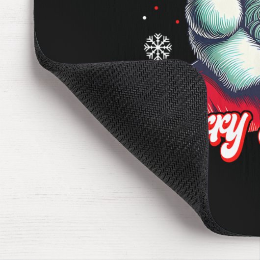 Funny Merry Rizzmas Rizz Weihnachtscos Mousepad (Ecke)