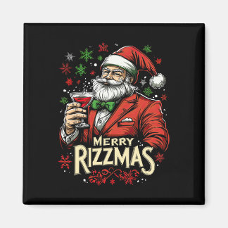 Funny Merry Rizzmas Weihnachten Magnet
