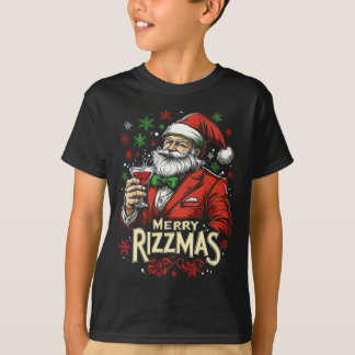 Funny Merry Rizzmas Weihnachten T-Shirt